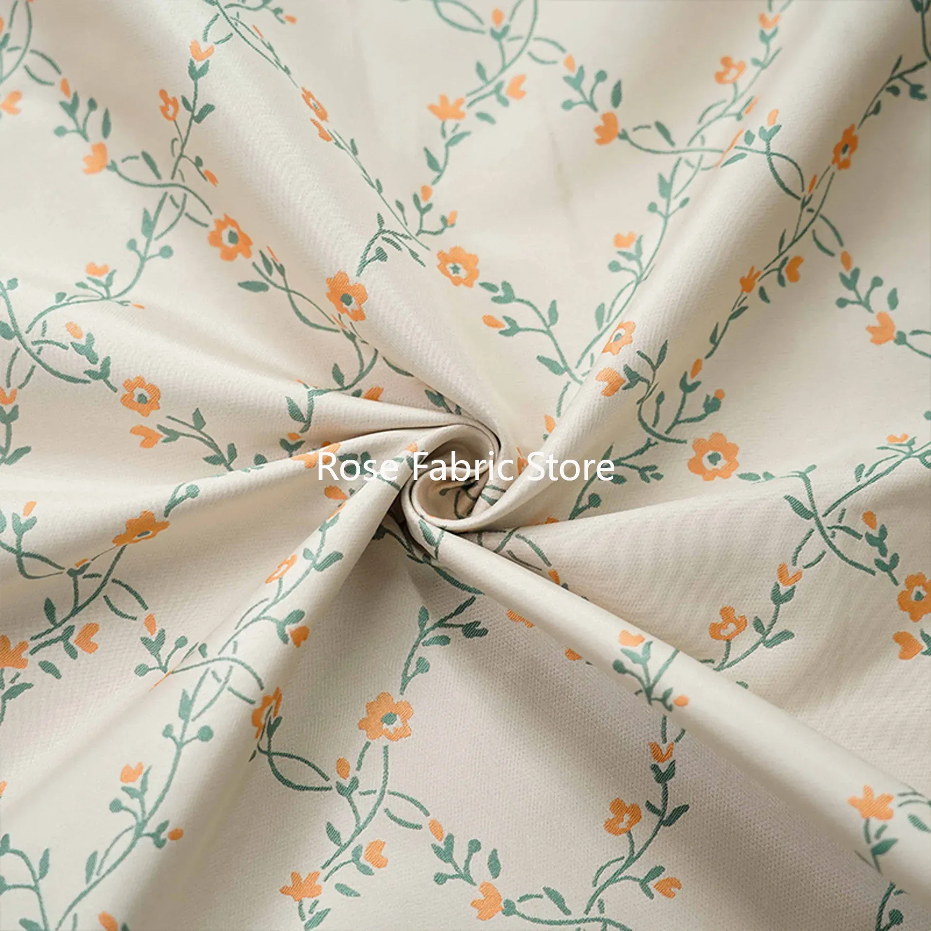 ผ้าแจ็คการ์ดย้อมเส้นด้ายลายดอก - Home Fashion Textiles บทวิจารณ์และราคา