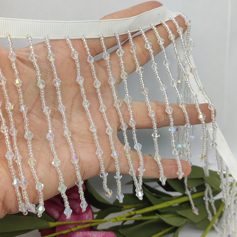 กว้าง 10 ซม.ลูกปัดและลูกปัดคริ - Home Fashion Textiles บทวิจารณ์และราคา